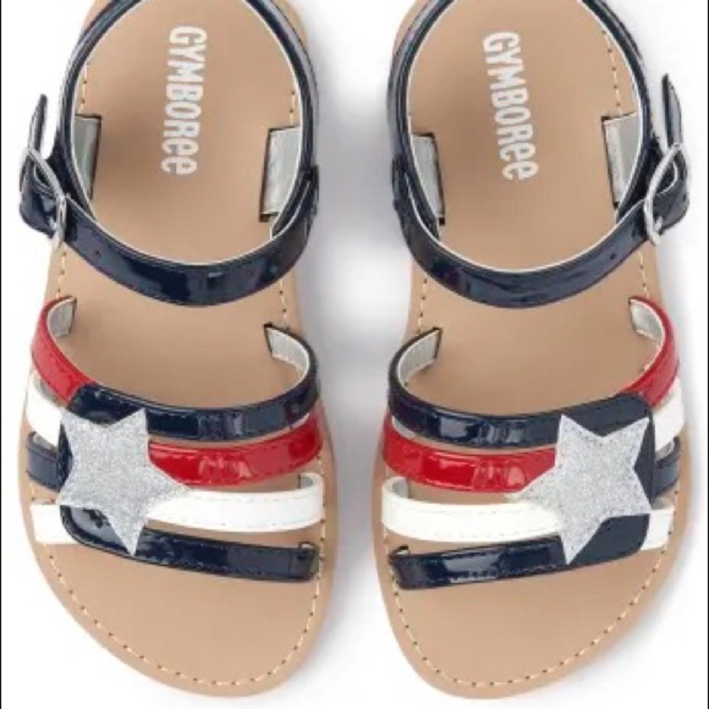 Gymboree Girls Star Sandals - American Cutie - Navy